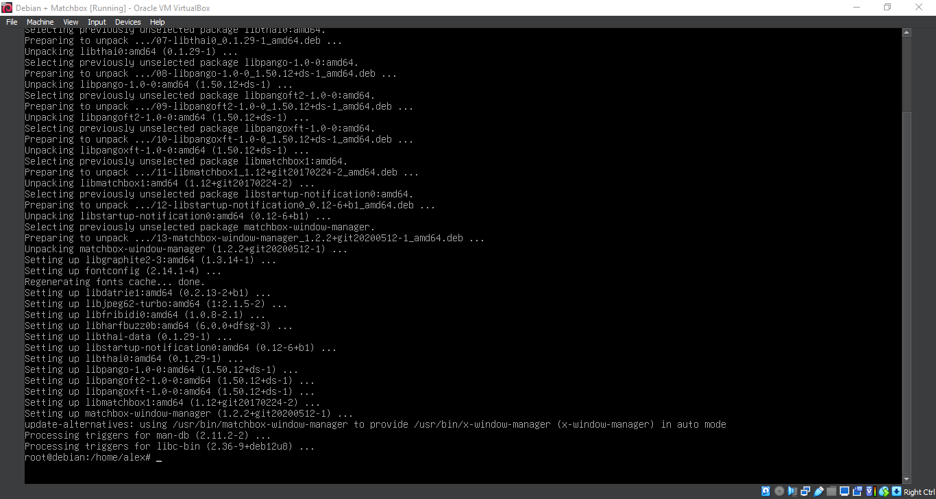 Running 'apt install matchbox-window-manager'